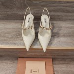 미우미우 MIUMIU 힐 샌들 슬리퍼 5cm
