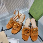 구찌 GUCCI 힐 샌들 슬리퍼 7cm
