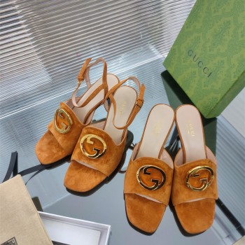 구찌 GUCCI 힐 샌들 슬리퍼 7cm