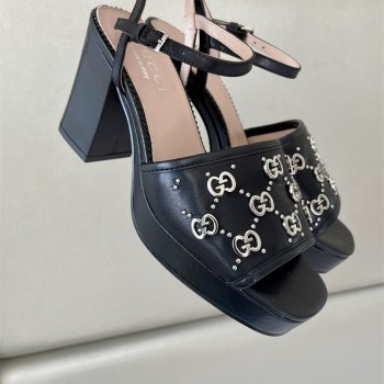 구찌 GUCCI 힐 샌들 슬리퍼 8.5cm