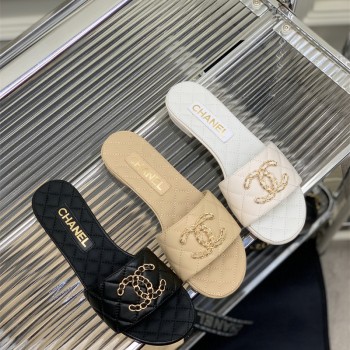 샤넬 CHANEL 힐 샌들 슬리퍼