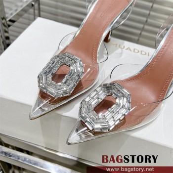 아미나무아디 Amina Muaddi 힐 슬리퍼 샌들 7cm