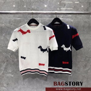 톰브라운 THOM BROWNE 니트 반팔티