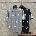 톰브라운 THOM BROWNE 니트 반팔티