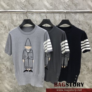 톰브라운 THOM BROWNE 니트 반팔티