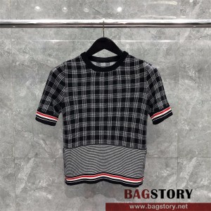 톰브라운 THOM BROWNE 니트 반팔티