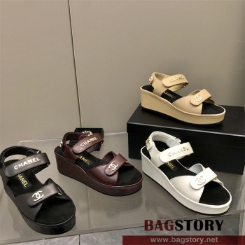 샤넬 CHANEL 힐 샌들 슬리퍼 4.5CM