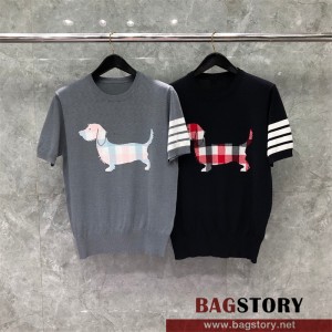 톰브라운 THOM BROWNE 니트 반팔티