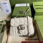 구찌 GUCCI GG 마몽  미니 탑 핸들백 583571