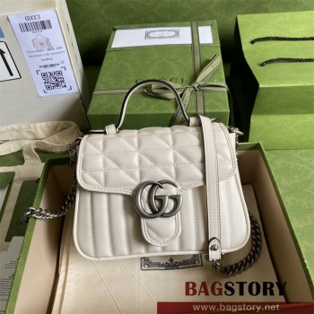 구찌 GUCCI GG 마몽  미니 탑 핸들백 583571