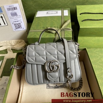 구찌 GUCCI GG 마몽 미니 탑 핸들백 583571