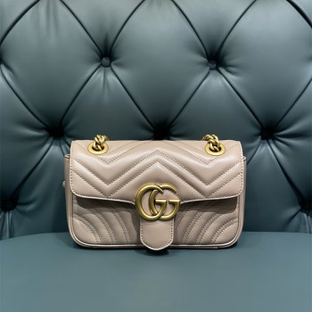 구찌 GUCCI 446744 GG 마몽 숄더백 미니 체인 마틀라세 미니백