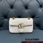 구찌 GUCCI 446744 GG 마몽 숄더백 미니 체인 마틀라세 미니백