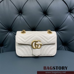 구찌 GUCCI 446744 GG 마몽 숄더백 미니 체인 마틀라세 미니백