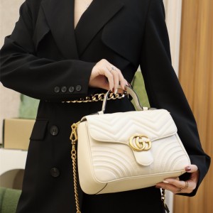 구찌 GUCCI ‎GG 마몽 마틀라세 탑 핸들백 498110