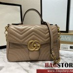 구찌 GUCCI ‎GG 마몽 마틀라세 탑 핸들백 498110