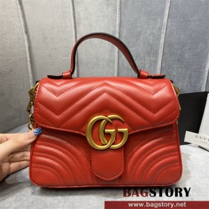 구찌 GUCCI GG 마몽 미니 탑 핸들 백 547260