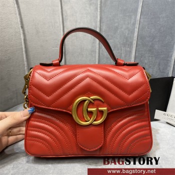 구찌 GUCCI GG 마몽 미니 탑 핸들 백 547260