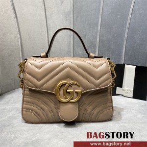 구찌 GUCCI GG 마몽 미니 탑 핸들 백 547260