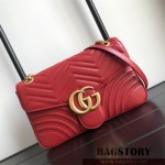 구찌 GUCCI GG 마몽 미디엄 마틀라세 숄더백 443496