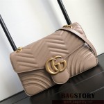 구찌 GUCCI GG 마몽 미디엄 마틀라세 숄더백 443496