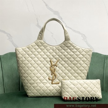 입생로랑 YSL 생로랑   퀼트 램스킨 ICARE 아이케어 맥시 쇼퍼 백 698651