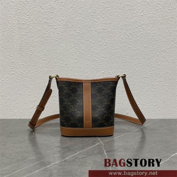 셀린느 CELINE 트라이엄프 트리오페 버킷백 미니 19.5cm 100433 