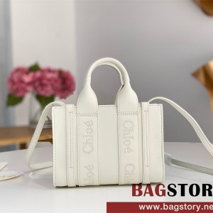 끌로에 Chloe 20cm 우디 스트랩 토트백 미니