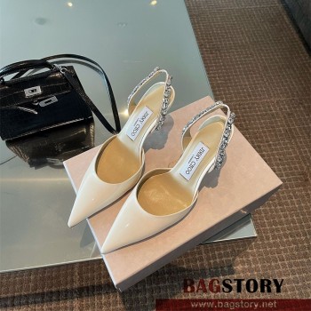 지미추 JimmyChoo 힐 샌들 슬리퍼 8.5cm