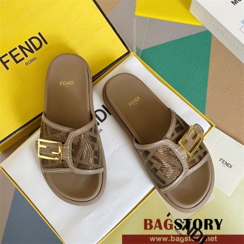 펜디 FENDI 힐 샌들 슬리퍼