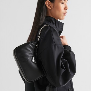 프라다 PRADA 신상 양가죽  테수토 체인 스트랩 호보백 1BH204