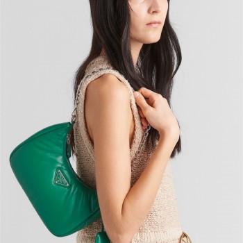 프라다 PRADA 신상 양가죽 테수토 체인 스트랩 호보백 1BH204