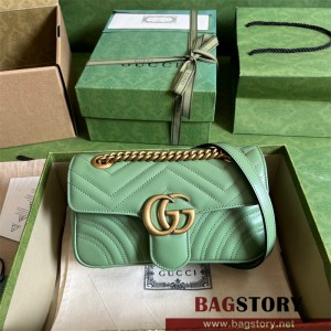 구찌 GUCCI 446744 GG 마몽 숄더백 미니 체인 마틀라세 미니백