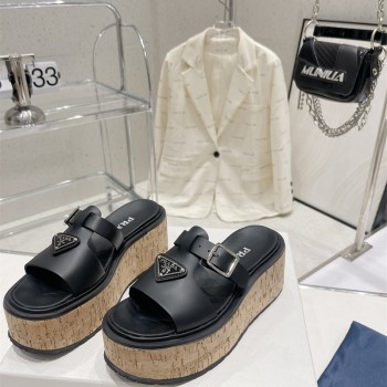 프라다 PRADA 힐 샌들 슬리퍼 5cm