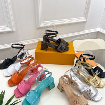 루이비통 LV 힐 샌들 슬리퍼 5.5cm