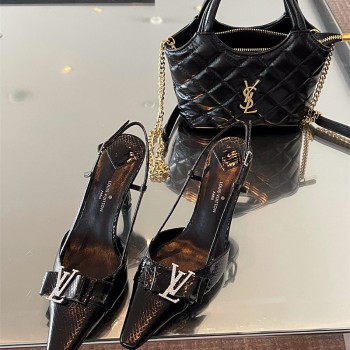 루이비통 LV 힐 샌들 슬리퍼 6.5cm