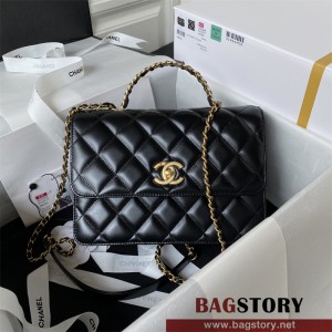 샤넬 CHANEL 핫 신상 23ss 23P 탑핸들 스몰 플랩 백 AS3908 22cm