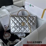 샤넬 CHANEL 핫 신상 23ss 23P 탑핸들 스몰 플랩 백 AS3908 22cm