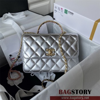 샤넬 CHANEL 핫 신상 23ss 23P 탑핸들 스몰 플랩 백 AS3908 22cm