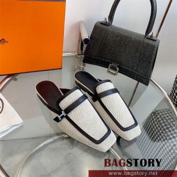 에르메스 HERMES 힐 샌들 슬리퍼