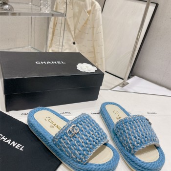 샤넬 CHANEL 힐 샌들 슬리퍼