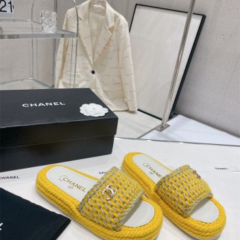 샤넬 CHANEL 힐 샌들 슬리퍼