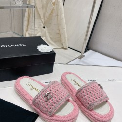 샤넬 CHANEL 힐 샌들 슬리퍼