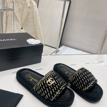 샤넬 CHANEL 힐 샌들 슬리퍼