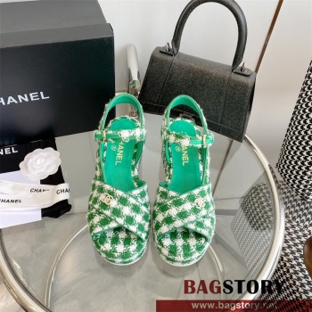 샤넬 CHANEL 힐 샌들 슬리퍼