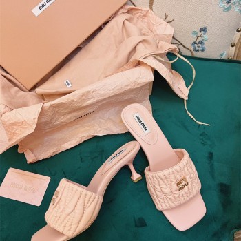 미우미우 MIUMIU 힐 샌들 슬리퍼 5cm