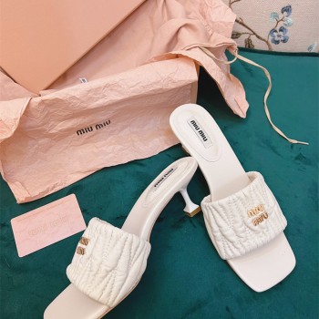 미우미우 MIUMIU 힐 샌들 슬리퍼 5cm
