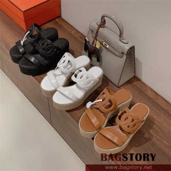 에르메스 HERMES  힐 샌들 슬리퍼