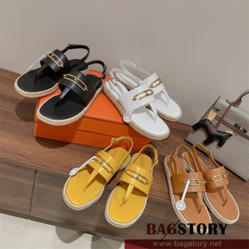 에르메스 HERMES  힐 샌들 슬리퍼