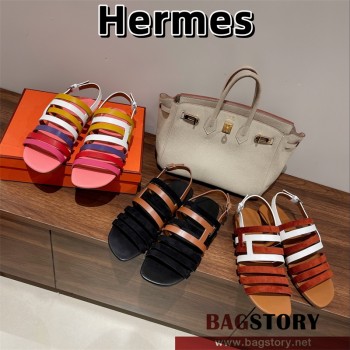 에르메스 HERMES  힐 샌들 슬리퍼